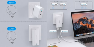 Lādētājs CHOETECH GaN USB-C, USB-A: 67W, PD