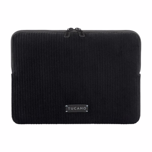 Tucano Velluto 2 neoprēna apvalks ar samta ārpusi 14 collu MacBook Pro un 13 collu klēpjdatoriem, melns