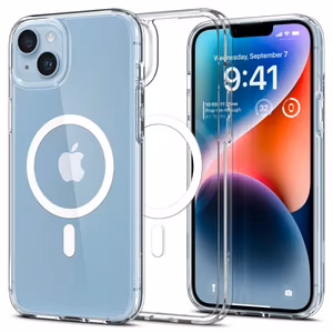 Spigen Ultra Hybrid Magnētiskais apvalks ar MagSafe iPhone 14 - caurspīdīgs/balts