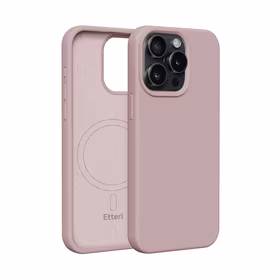 Etteri Silikona Mag maciņš for iPhone 15 Pro 6,1" gaiši rozā
