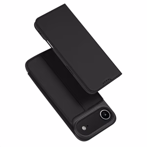 Dux Ducis Skin Pro viedtālruņa apvalks iPhone 17 Air ar vāciņu un kartes nodalījumu - melns