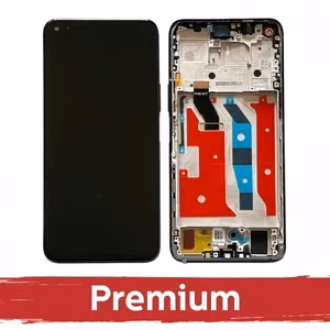 LCD дисплей совместимый с Huawei Honor 50 Lite с рамкой / Space Silver / OEM
