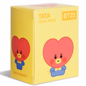 Line Friends BT21 TATA Baby Pong Pong plīša talismans, 8 cm