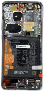 LCD ekrāns Huawei P50 PRO ar skārienekrānu, rāmi un bateriju Golden Black oriģināls (service pack)