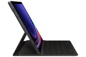 DX720UB Book Cover Keyboard Slim Samsung Galaxy Tab S9/S9 FE/S10 FE/S10 Lite, melns