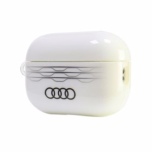 Audi IML ģeometrisks raksts AirPods Pro 2 apvalks - balts