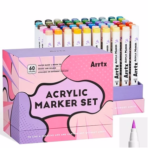 Akrila marķieri ARRTX, 60 krāsas, anime krāsas
