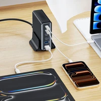 Tech-Protect DC160W-GAN 6 portu 160 W sienas lādētājs - melns