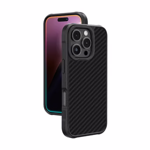 AmazingThing Titan Max viedtālruņa apvalks ar 1500D aramīda šķiedrām iPhone 16 Pro Max - melns