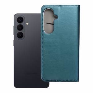 SMART MAGNETO Grāmatu futrālis priekš SAMSUNG S26 Plus tumši zaļš