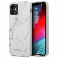 Guess Marmora viedtālruņa apvalks iPhone 12 mini 5.4" - balts