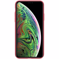 Nillkin Super Frosted Shield - maciņš Apple iPhone 11 Pro z wycięciem na logo (Bright sarkans)