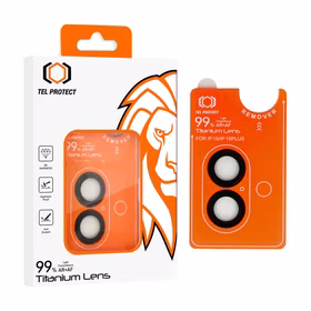 Aizsargstikls Tel Protect Titanium Lens 99% AR kamerai Iphone 17 melna (2 lēcas)