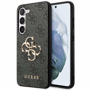 Guess 4G Big Metal Logo viedtālruņa apvalks Samsung Galaxy A55 - melns