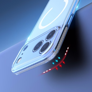 Dux Ducis Clin magnētiskais apvalks iPhone 17 Pro Max saderīgs ar MagSafe - caurspīdīgs