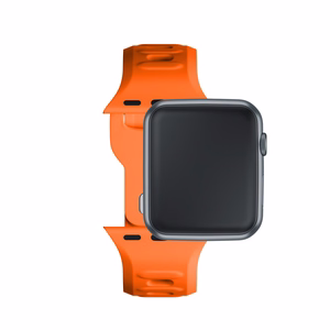 3mk silikona siksniņa Apple Watch, 38/40/41/42 mm, oranžs, mazais izmērs
