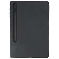 DUX DUCIS apvalks DOMO salokāms ar zīmuļa turētāju SAMSUNG Tab S8 Plus (X800/X806)/S7FE(T730/T736B)/S7 Plus (T970/T976B) melns