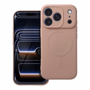 Чехол для iPhone 17 Pro силиконовый Mag Cover совместимый с MagSafe розовый