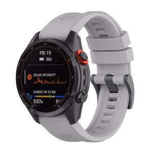 Silikona siksniņa GARMIN FENIX 3 / 3HR / 5X / 6X / 6X Pro / 7X / 7X Pro pelēka (12)