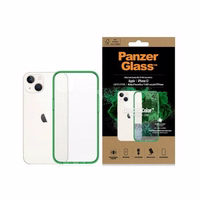 PanzerGlass ClearCase antibakteriālais viedtālruņa apvalks ar Military Grade sertifikātu iPhone 13 / 14 / 15 - caurspīdīgs zaļš