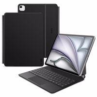 Tech-Protect Smartcase Magnētiskais ar tastatūru iPad Pro 12.9” 2020 / 2021 / 2022 / iPad Air 13” 2024 / 2025 - Melns