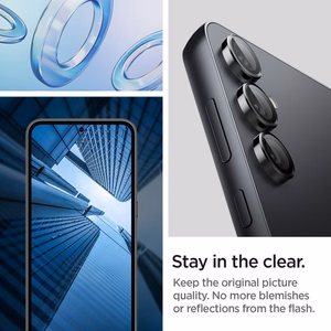 Spigen Glas.tR EZ Fit Optik aizsargstikls kamerai Samsung Galaxy S23 FE - melns, 2 gab.