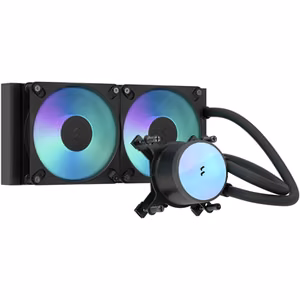 Fractal Design šķidruma dzesēšana Radius 240 RGB, melna, Intel, AMD