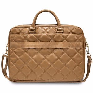 Guess Quilted 4G soma 16" klēpjdatoram - brūns