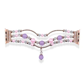 Aproces cilpa Apple Watch 42/44/45 dizains 4 zelta-violeta