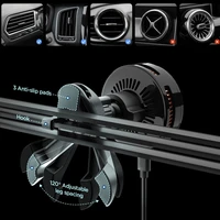 Spigen Essential EV25MFAQ Magnetic MagSafe auto gaisa atveru turetajs - Melns