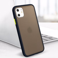 Vennus Color Button Bumper viedtālruņa apvalks Iphone 11 Pro tumši zils