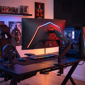 Maclean MC-775 monitor mount / stand 81.3 cm (32") pelēks Desk