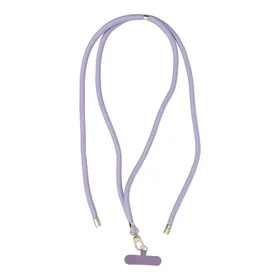 SWING (8mm) Tālruņa siksniņa, Tālruņa kulons ar regulējamu garumu / auklas garums 165cm (maks. 82.5cm cilpā) / uz pleca vai kakla - violets