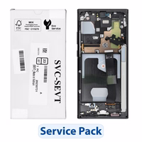 ServicePack LCD displejs SAMSUNG Note 20 Ultra 5G N986 / N985 GH82-31453A mistiski melns