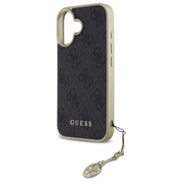 Guess 4G Charms Kolekcijas viedtālruņa apvalks iPhone 16 Plus - melns