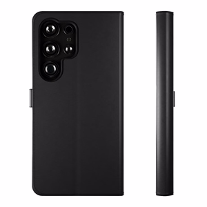 Puro atverams viedtālruņa apvalks ar maku Samsung Galaxy S25 Ultra - melns