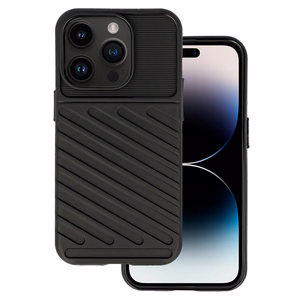 Thunder viedtālruņa apvalks Iphone 15 Pro Max melns