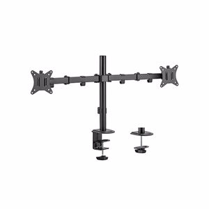 Galda stiprinājums diviem 17"–32" monitoriem