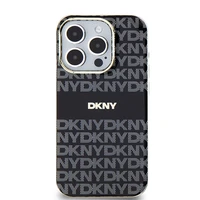 DKNY IML Mono un Stripe Magnētiskais viedtālruņa apvalks iPhone 15 Pro Max - melns