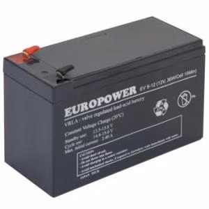 Akumulators 12V 9Ah VRLA EV9-12 T2 Europower EMU