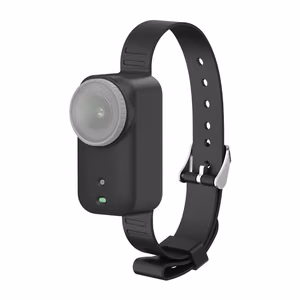 Silikona siksna / mājdzīvnieka kaklasiksna Puluz DJI Osmo Nano (melna)