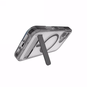 ZAGG Santa Cruz Snap KS MagSafe Maciņš with Stand iPhone 17 - Clear and Melns