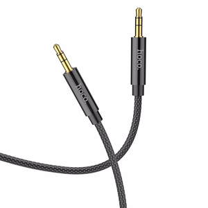 AUX kabelis Jack 3,5 mm uz Jack 3,5 mm Hoco 1 m UPA19 melns