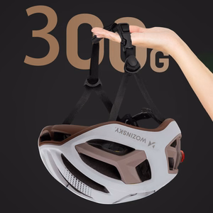 Wozinsky īpaši viegla šosejas velosipēda ķivere, 54–58 cm – pelēkbrūna