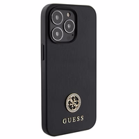 Guess Strass Metal Logo viedtālruņa apvalks iPhone 13 Pro 6.1" - melna