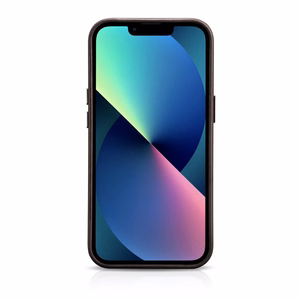 iCarer Oil Wax Premium ādas apvalks iPhone 14 Plus Magnētiskais ādas apvalks ar MagSafe Brūns (WMI14220703-BN)