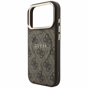 Guess Embossed 4G Classic MagSafe maciņš iPhone 17 Pro Max / 18 Pro Max, brūns