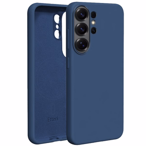 Etteri Silikona Mag maciņš for Samsung Galaxy S26 Ultra tumši zils