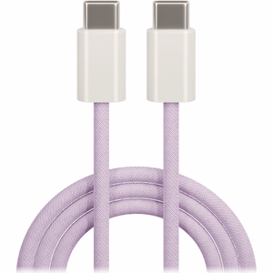 Maxlife MXUC-06 кабель USB-C - USB-C 1,0 m 20W фиолетовый нейлон