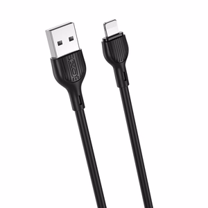 XO kabelis NB200 USB - Lightning 2,0m 2.1A, melns